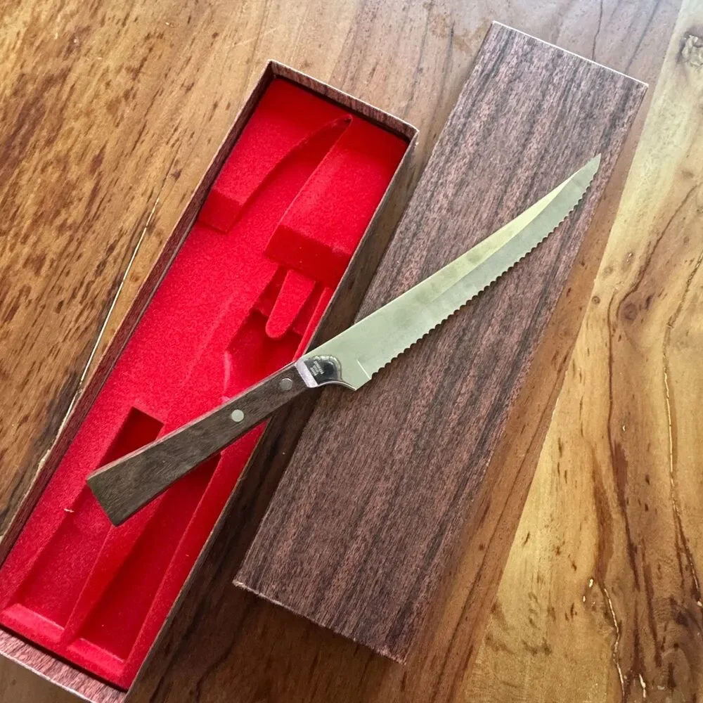 MCM Burnco Rose Wood Handle Stainless Steel 